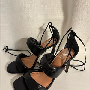 Vince Camuto Black Strappy Women's Heels